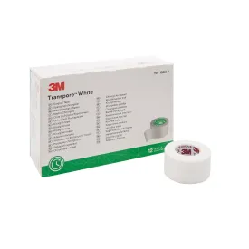 3M™ Transpore™ Plastic Medical Tape, 1 Inch x 10 Yard, White, 1 Case of 120