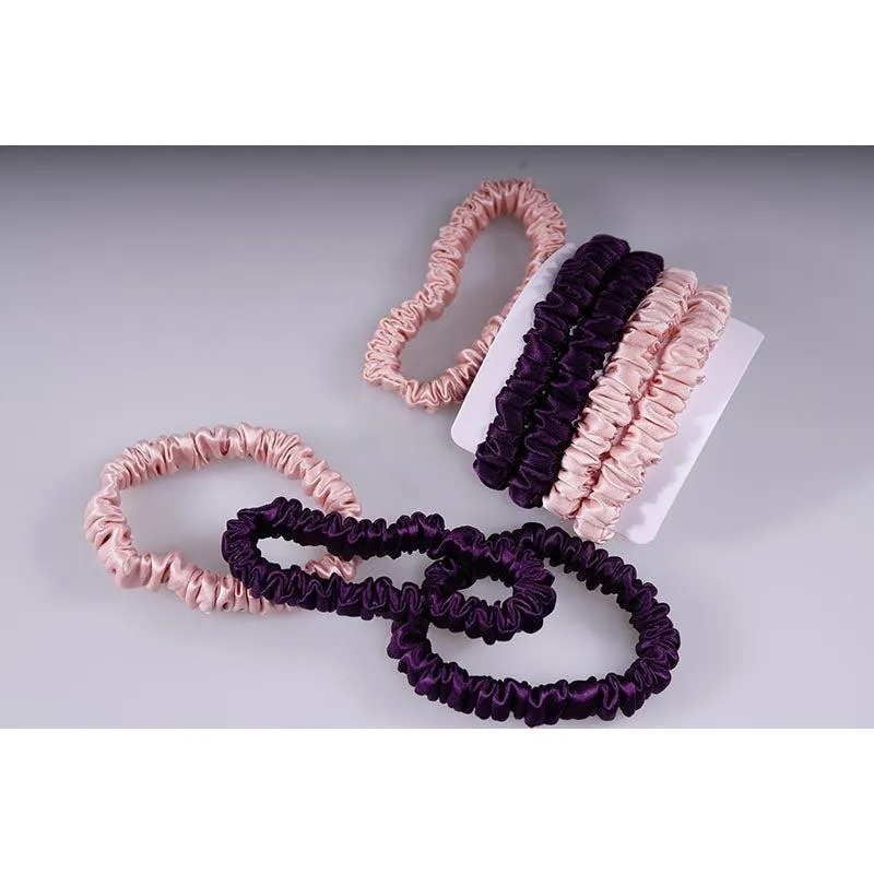 4 Pack Mini Silk Scrunchies - Elegant - dropshipping