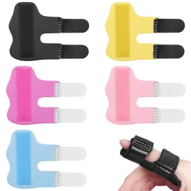5Pcs Trigger Finger Splint - Adjustable Finger Brace for Knuckle Immobilization, Arthritis Pain Relief & Broken Finger Protection, Breathable Mallet Finger Support for Index/Middle/Ring
