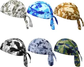6 Pcs Cooling Cycling Caps Helmet Liner Men Women Skull Running Beanie Hat