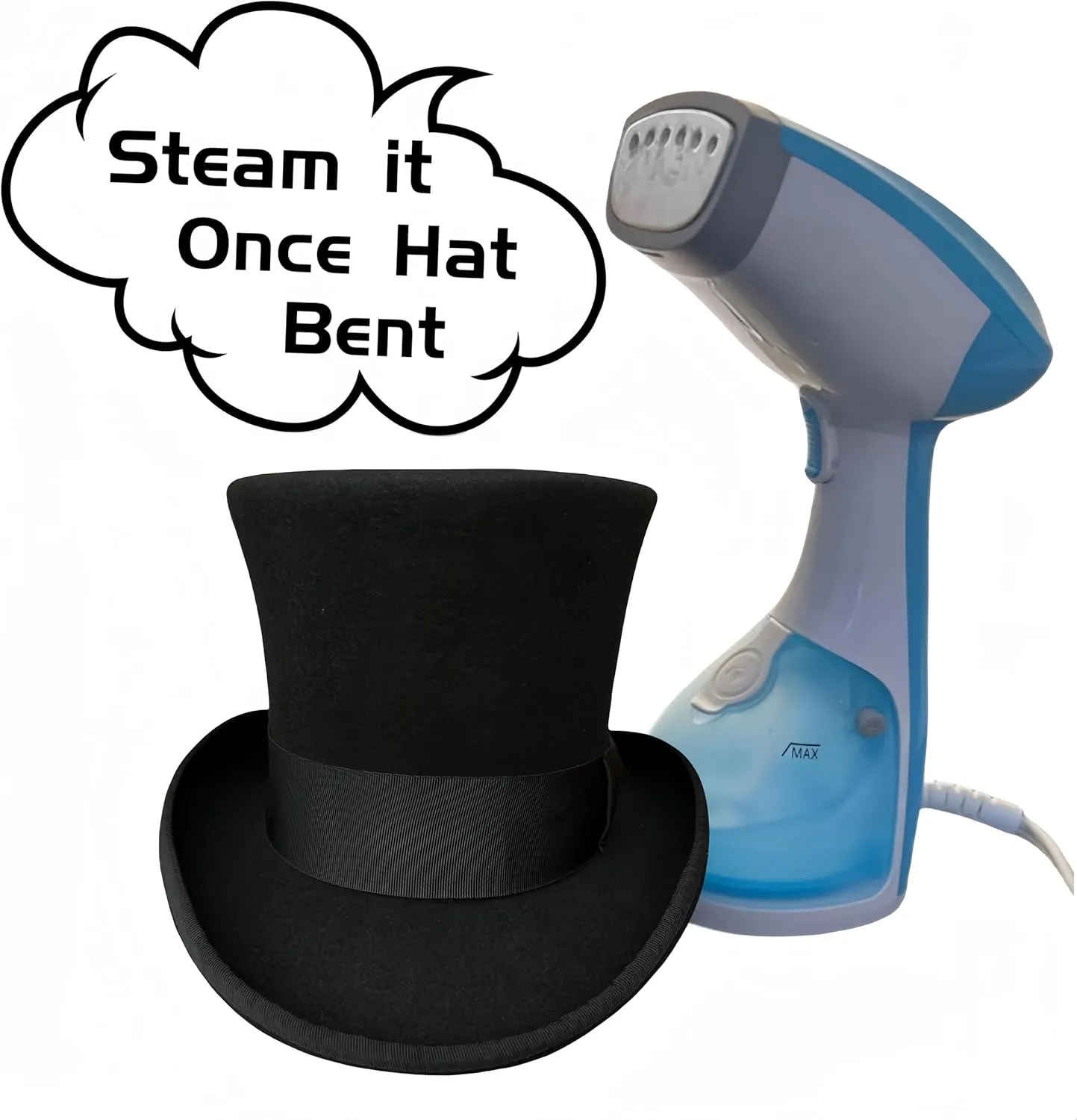 Black Wool Mens Top Hat Victorian Top Hats for Men Women Mad Hatter 7" Tall Tophat