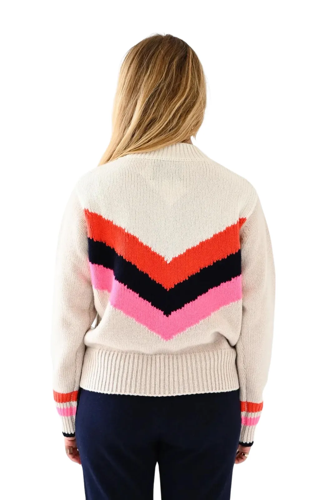Cabin Sweater Chevron, Milky Way