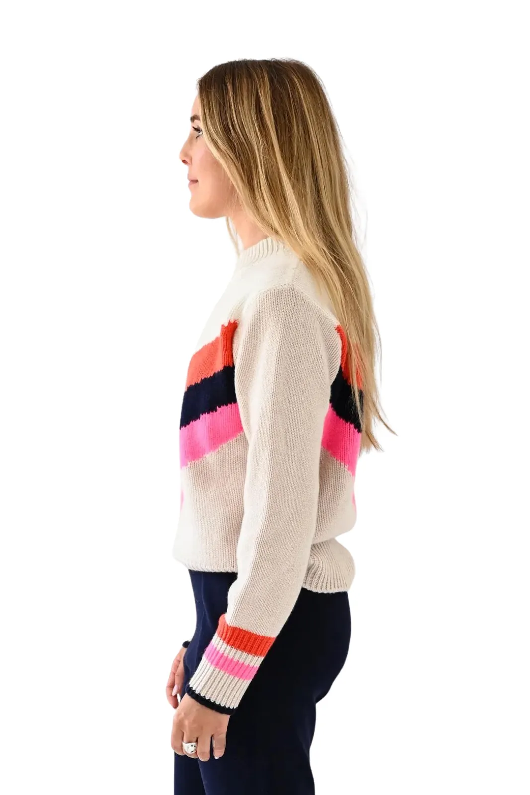 Cabin Sweater Chevron, Milky Way