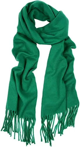 Cashmere Feel Winter Solid Color Scarf for women or men