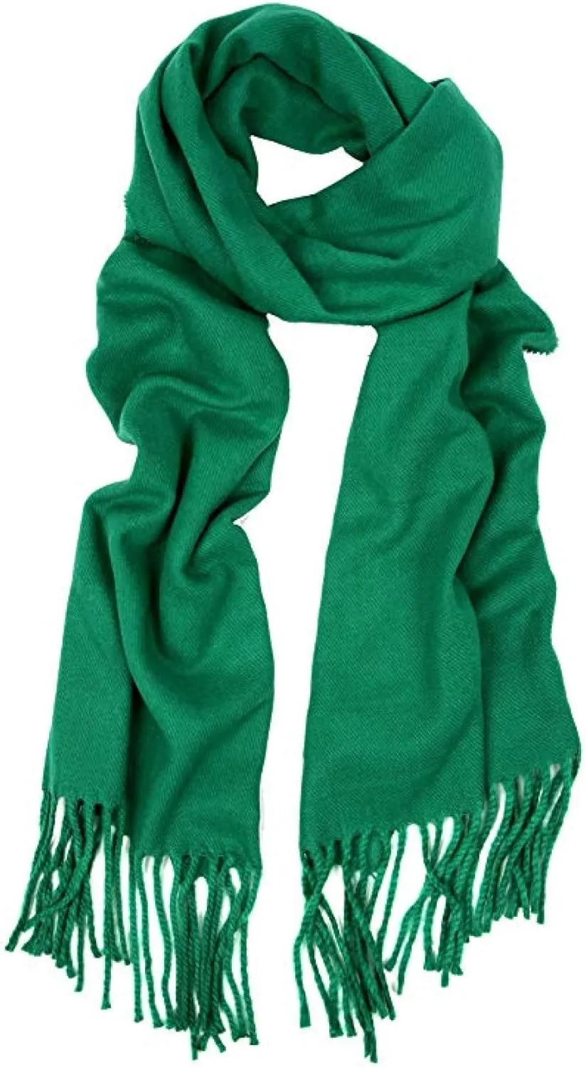 Cashmere Feel Winter Solid Color Scarf for women or men