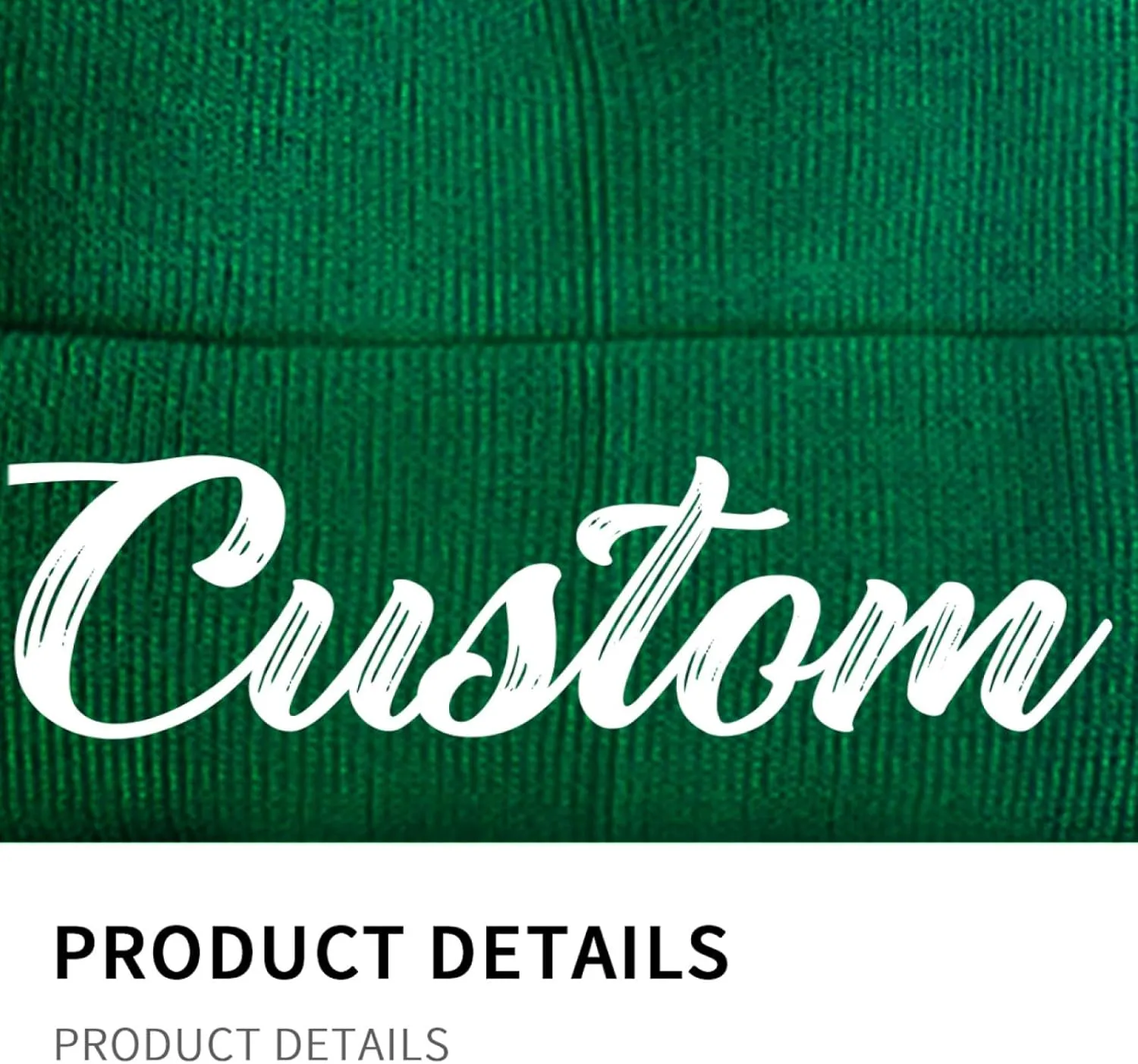 Custom Beanie Hat Personalized Winter Knitted Hat Add Design Your Own Text/Logo/Image Beanie