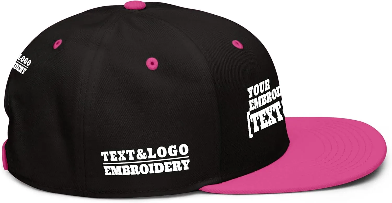 Custom Hat/Cap, Embroidery Personalized Text & LogoSnapback Baseball Trucker Hat