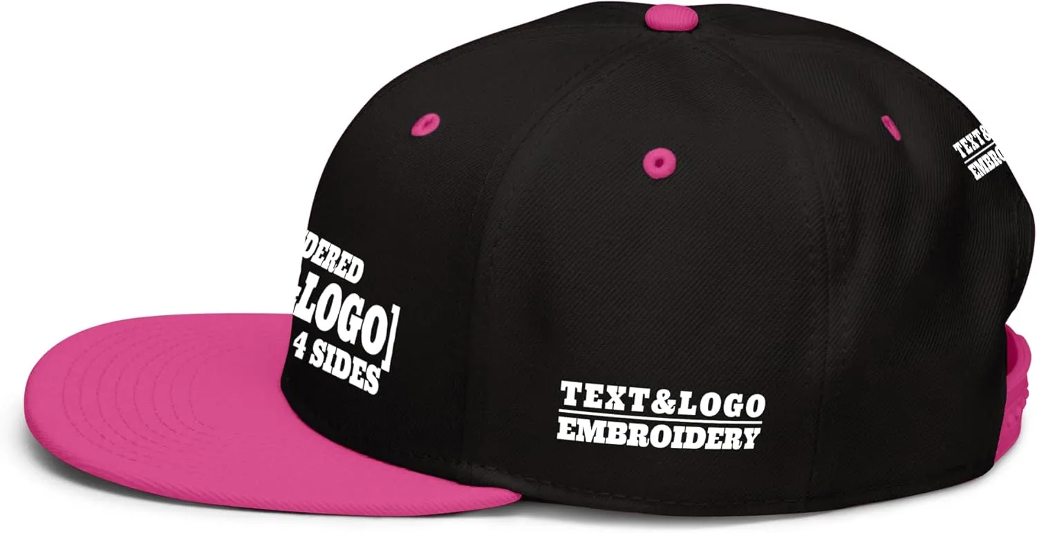Custom Hat/Cap, Embroidery Personalized Text & LogoSnapback Baseball Trucker Hat