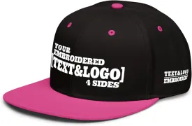 Custom Hat/Cap, Embroidery Personalized Text & LogoSnapback Baseball Trucker Hat