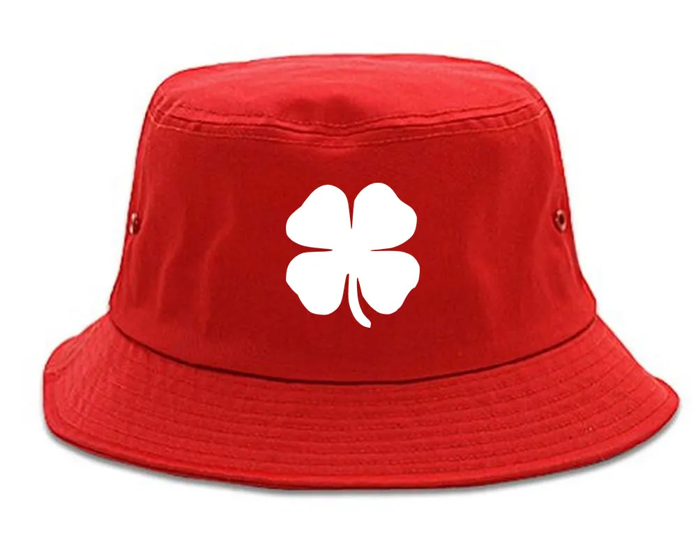Four Leaf Clover Chest Mens Bucket Hat