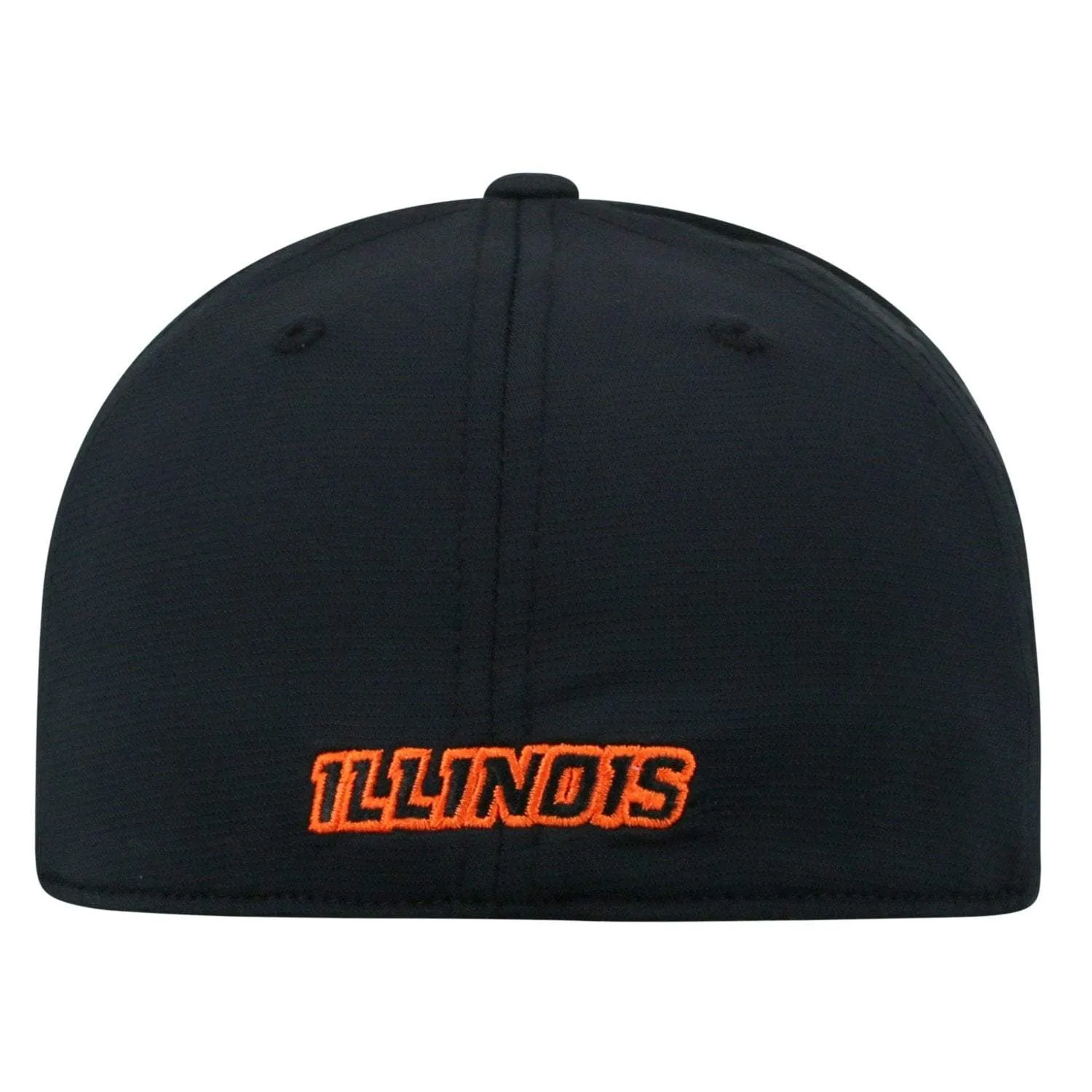 Illinois Fighting Illini TOW Black "Dazed" Structured Flexfit Hat Cap