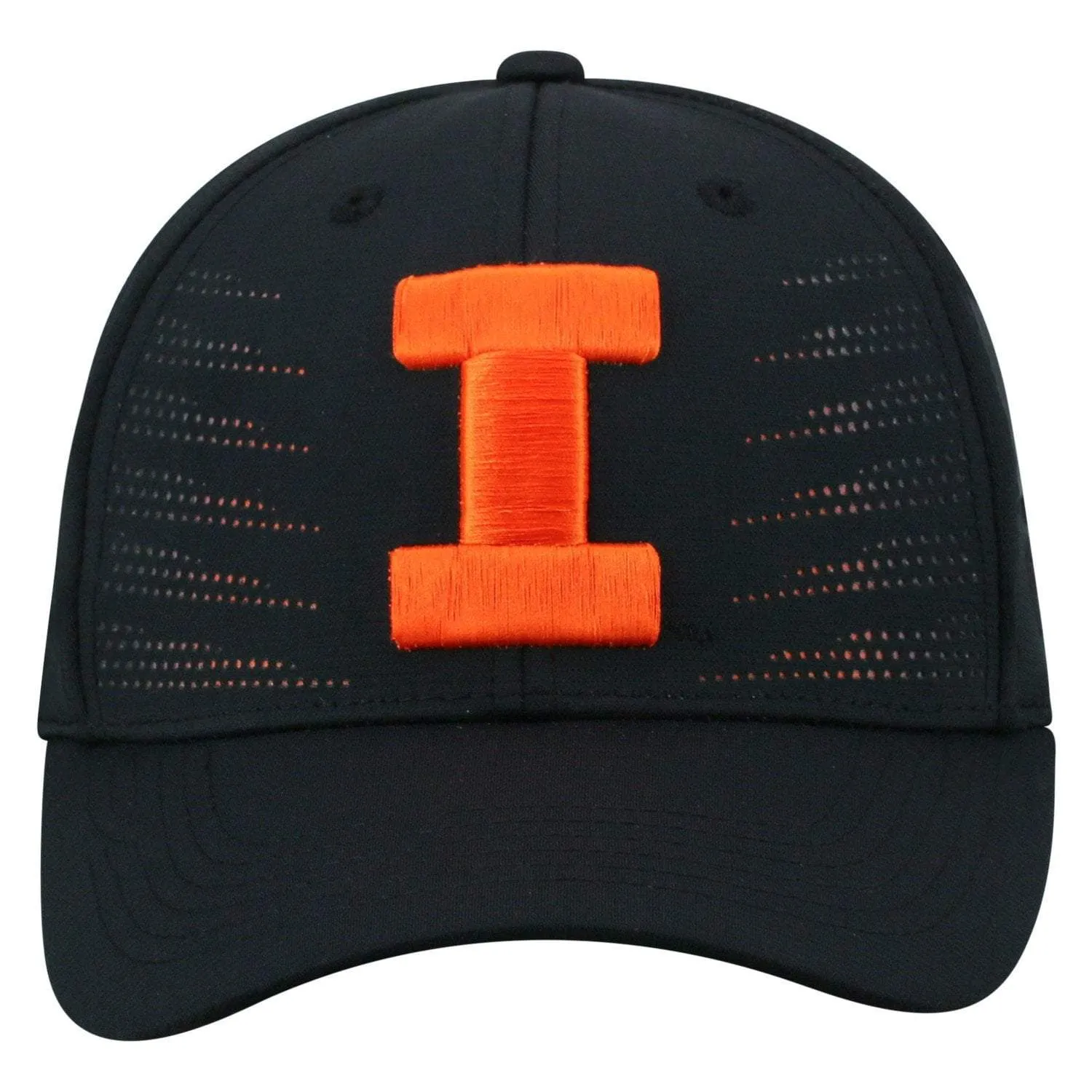 Illinois Fighting Illini TOW Black "Dazed" Structured Flexfit Hat Cap