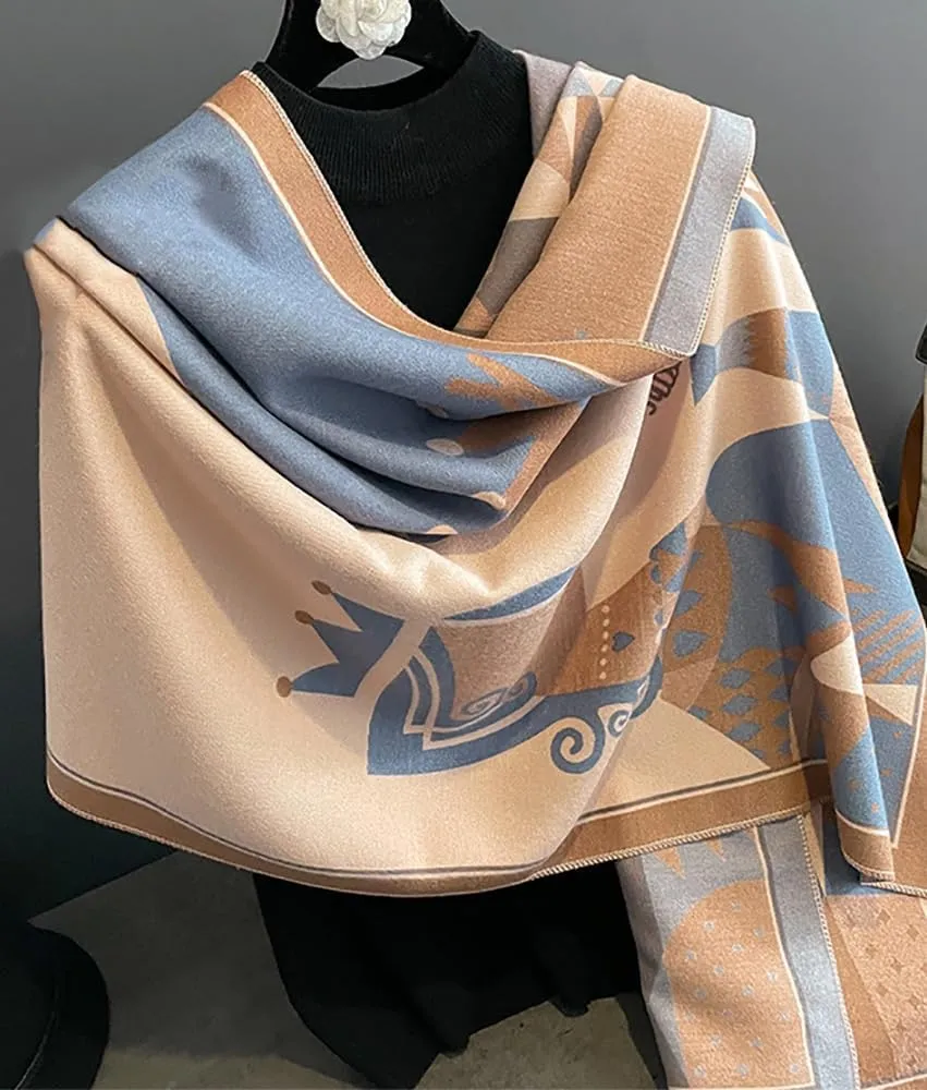 JERLA Cashmere Feel Scarf winter warm large soft Shawl wrap Scarf for women