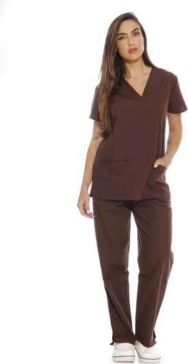Just Love Women's Six Pocket Medical Scrubs Set (V-Neck with Cargo Pant)