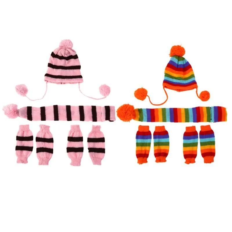 Knitted Winter Dog Warm Set