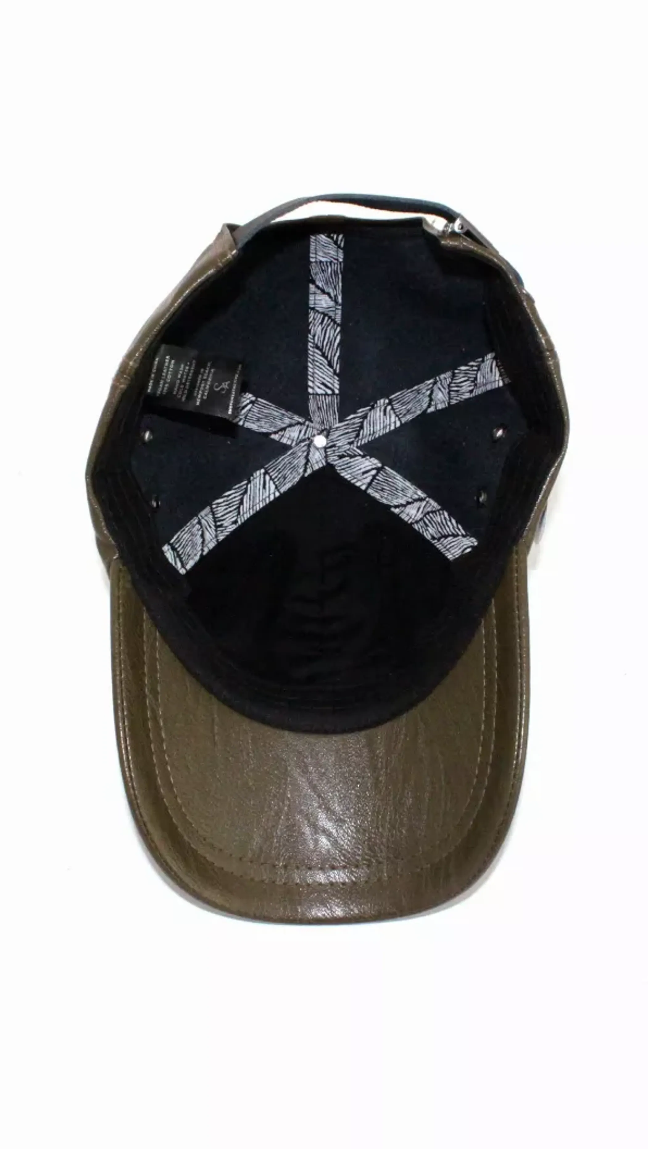 Leather Baseball Cap