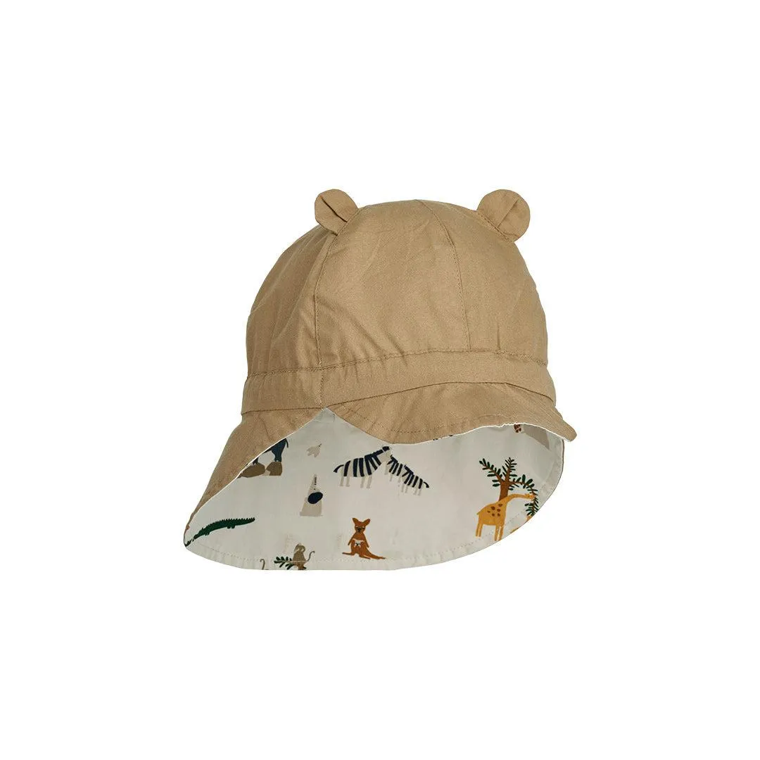 Liewood Gorm Reversible Sun Hat (2023) - Sandy - All Together
