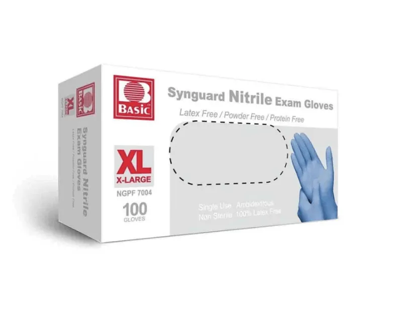 Medical Blue Nitrile Exam Gloves - Latex-Free & Powder-Free