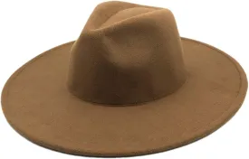 Men's Hat Wedding Hats for Women Vintage Wide Brim Cap Mixed Colors Woolen Felt Cowboy Hat