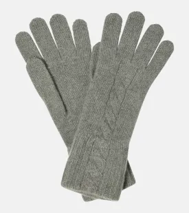 Napier Loro Piana cashmere gloves, red