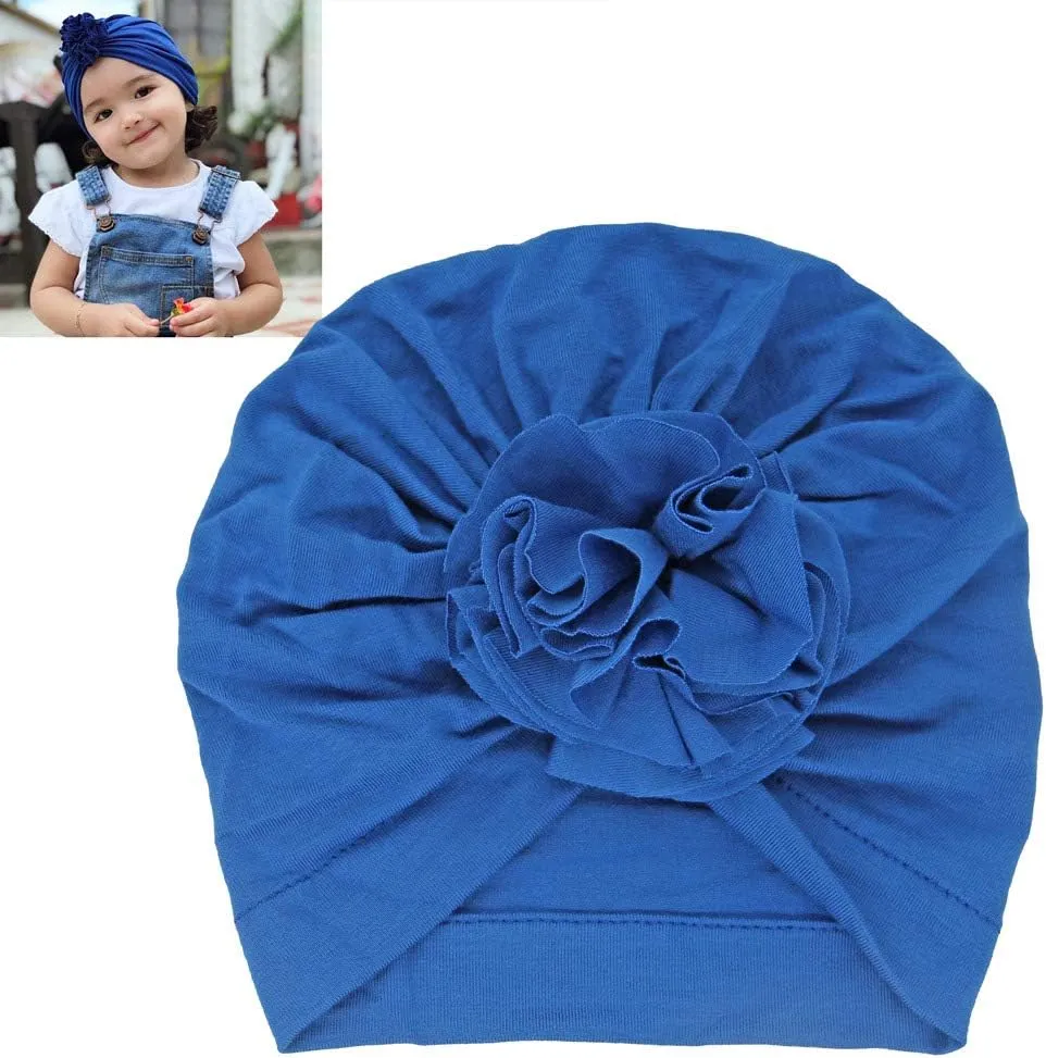 Newborn Babies Headwrap Hat Infant Toddler Cotton Soft Cute Nursery Beanie Headbands Top Bowknot Cap