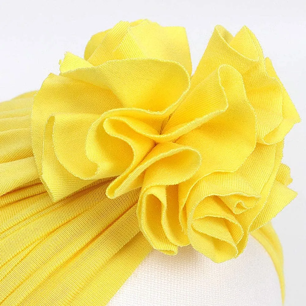 Newborn Babies Headwrap Hat Infant Toddler Cotton Soft Cute Nursery Beanie Headbands Top Bowknot Cap