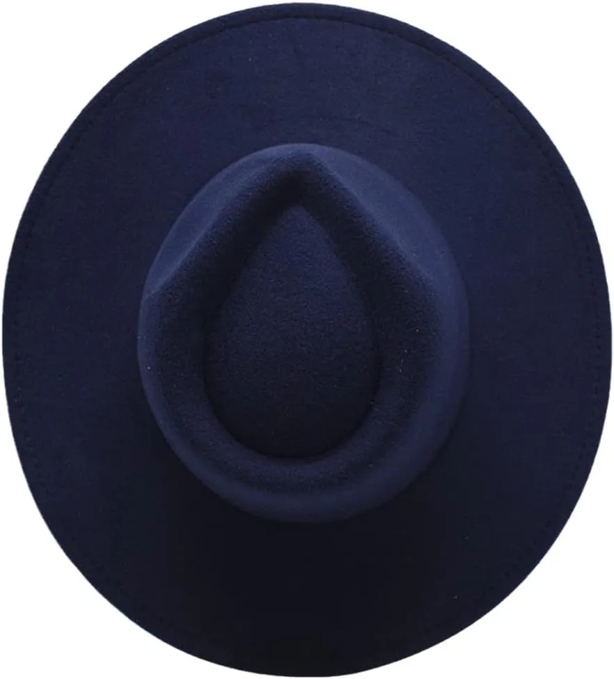 Pulcykp Women's Tweed Autumn And Winter Jazz Hat Adjustable Unisex Fedora 1 56-58cm