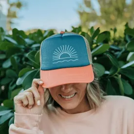 Sun and Waves Trucker Hat