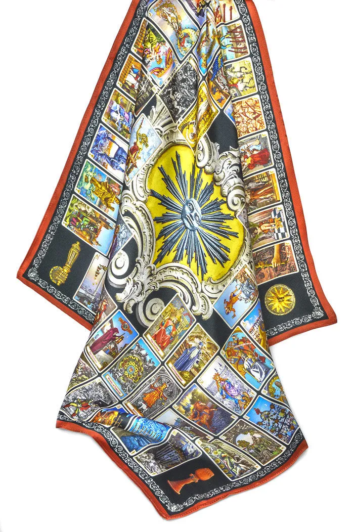 Tarot of Prague silk satin scarf
