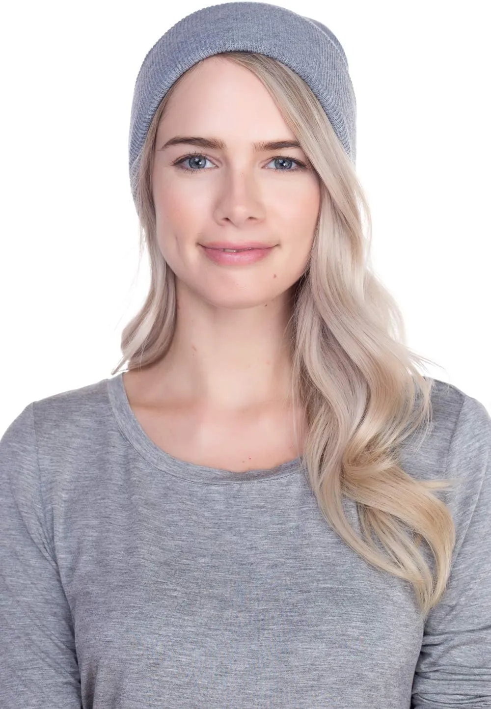 Top Level Beanie Men Women - Unisex Cuffed Plain Skull Knit Hat Cap