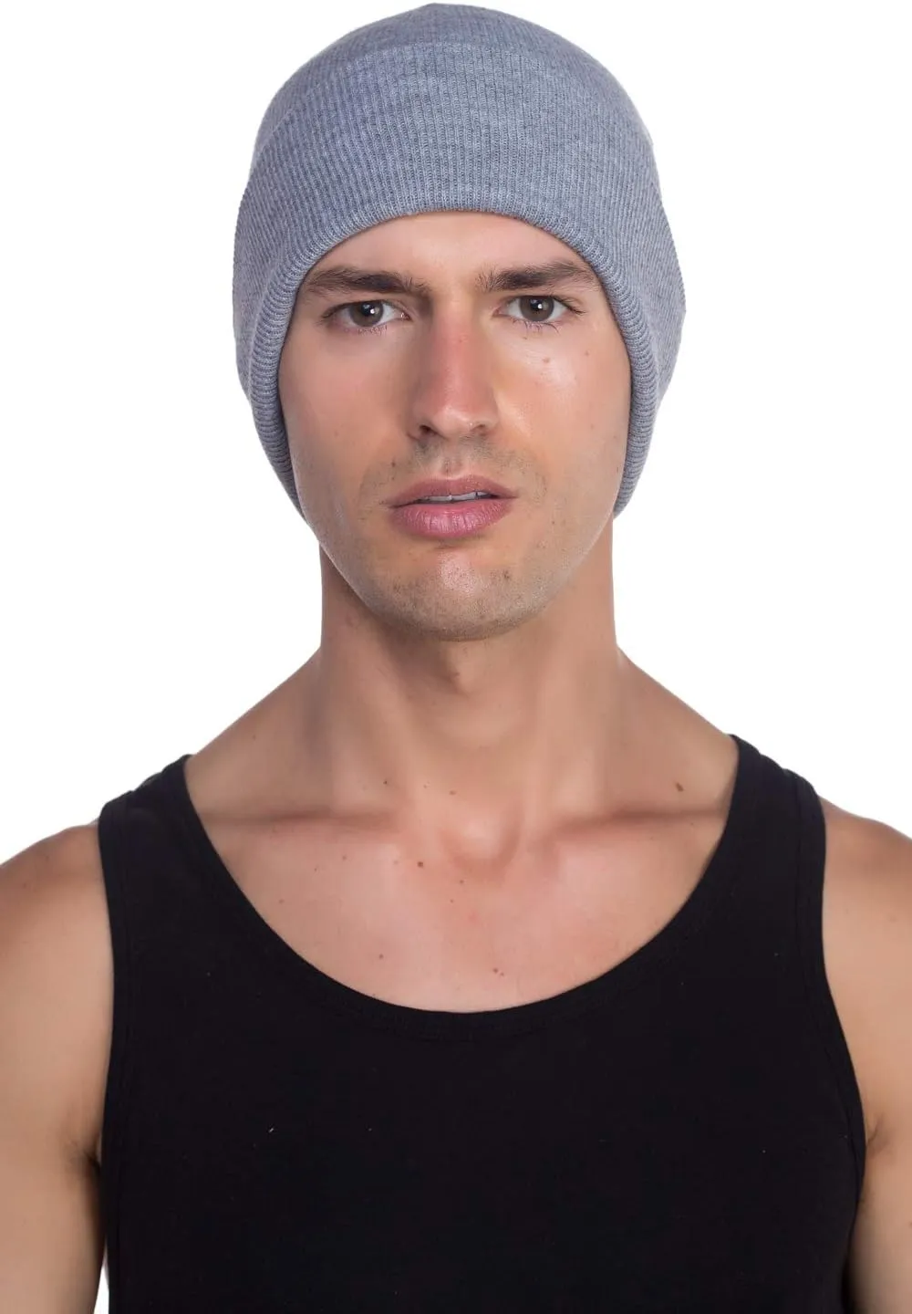 Top Level Beanie Men Women - Unisex Cuffed Plain Skull Knit Hat Cap