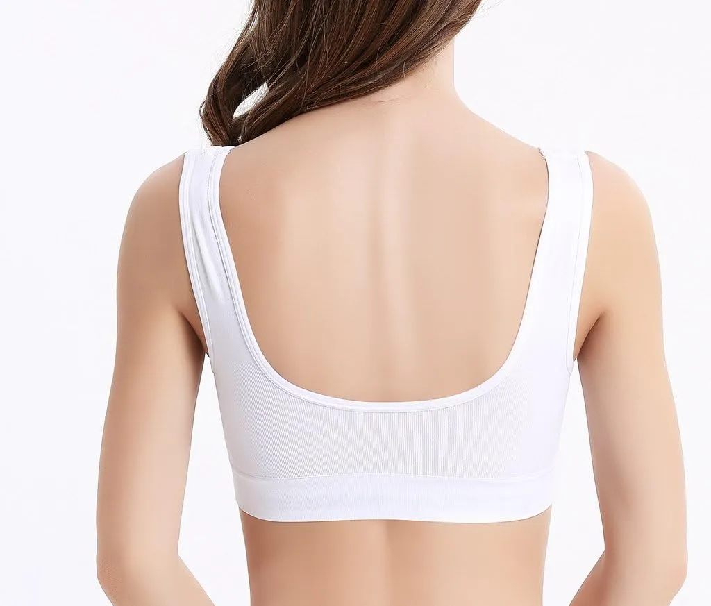 Vermilion Bird Women's 3 Pack Seamless Comfortable Sports Bra with Removable Pads