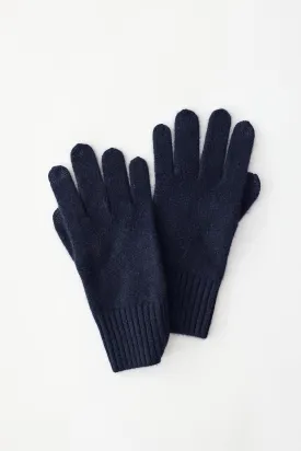White   Warren - Cashmere Texting Gloves in Deep Navy