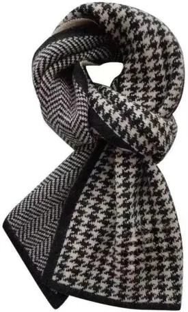 Women's Winter Cashmere Plaid Scarf - Soft, Warm & Classic