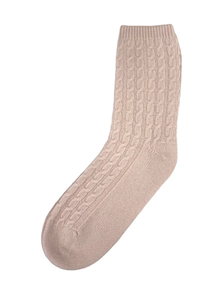 Zjoosh Cashmere Cable Knit Bed Socks Range